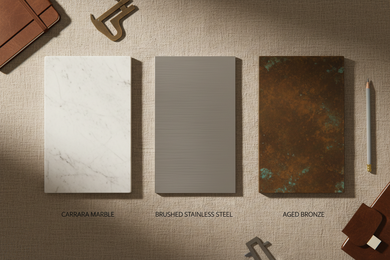 Marble الرخام أم Stainless Steel الفولاذ — أي المواد يناسب منحوتتك؟