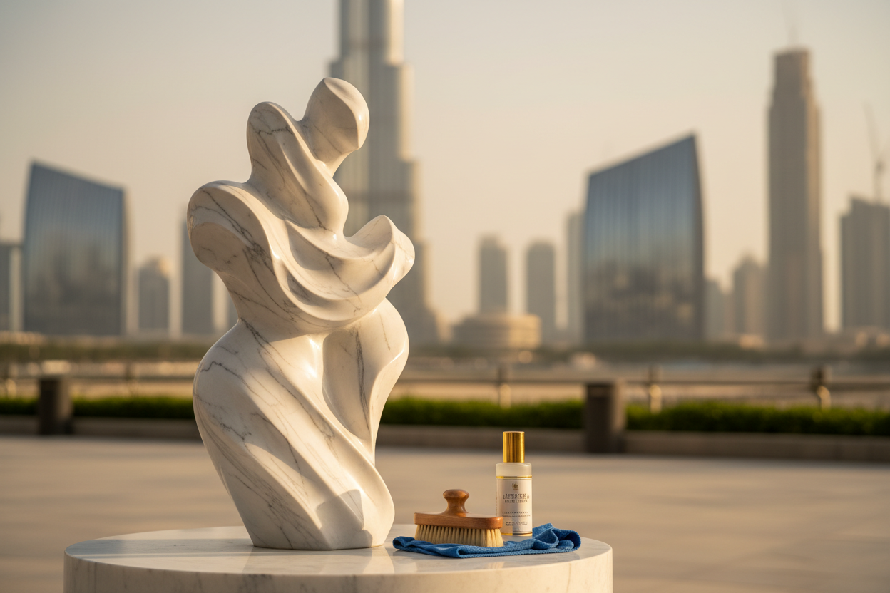كيف تعتني بمنحوتات Marble الرخام في حر دبي الصيفي — الدليل الشامل | 1-OPH