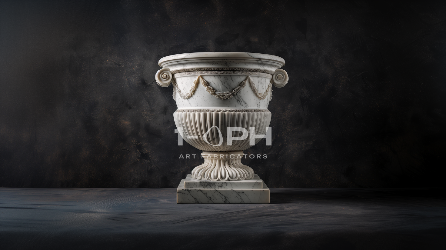Garland Estate Marble Urn Planter
