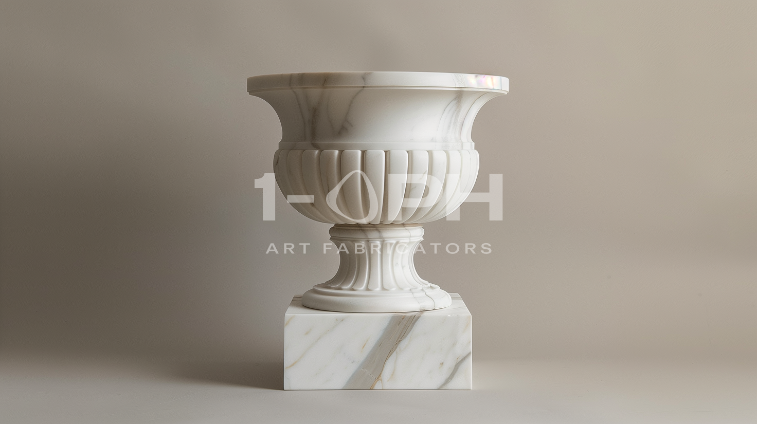 Calacatta Classic Marble Urn Planter