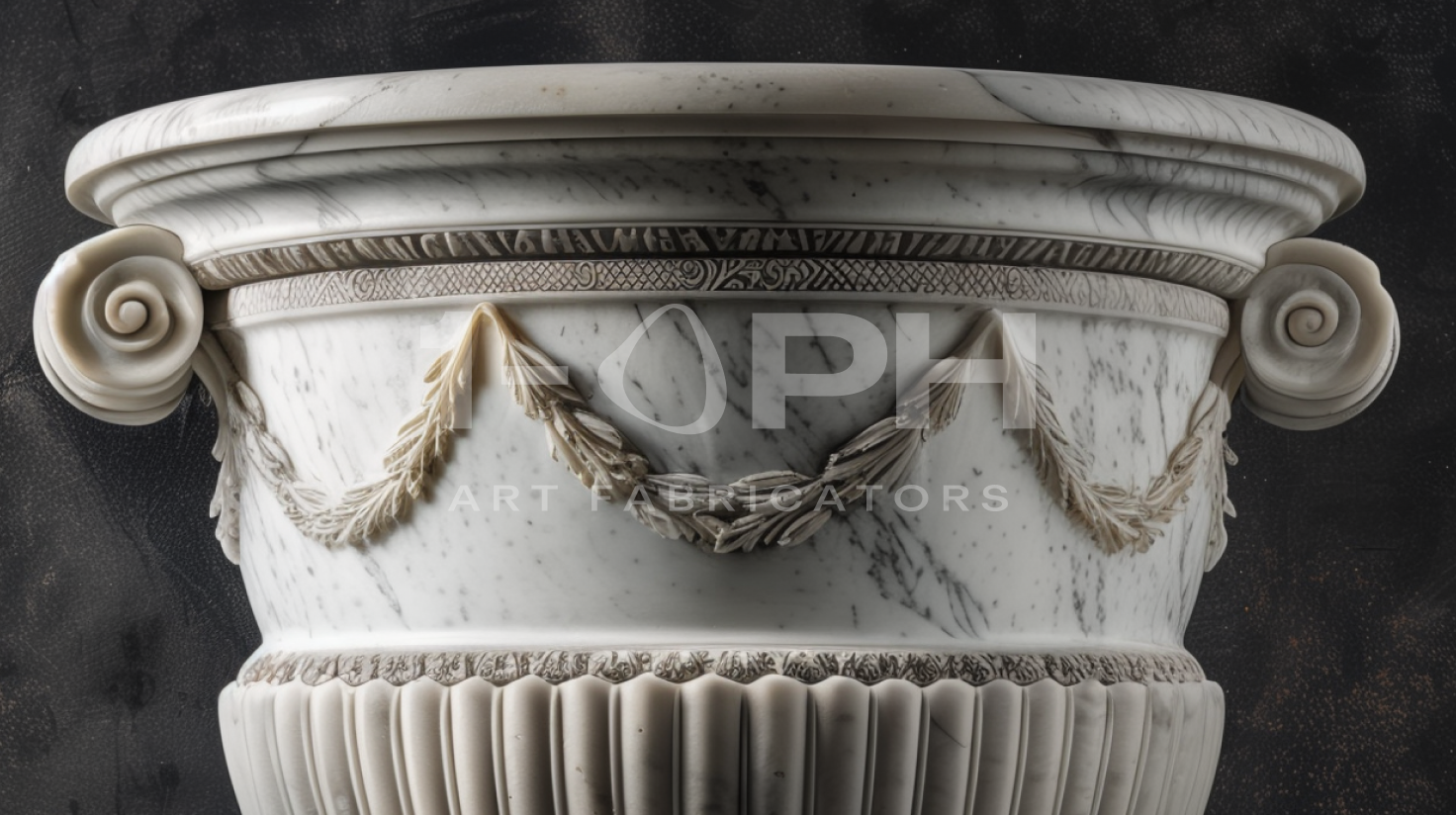 Garland Estate Marble Urn Planter