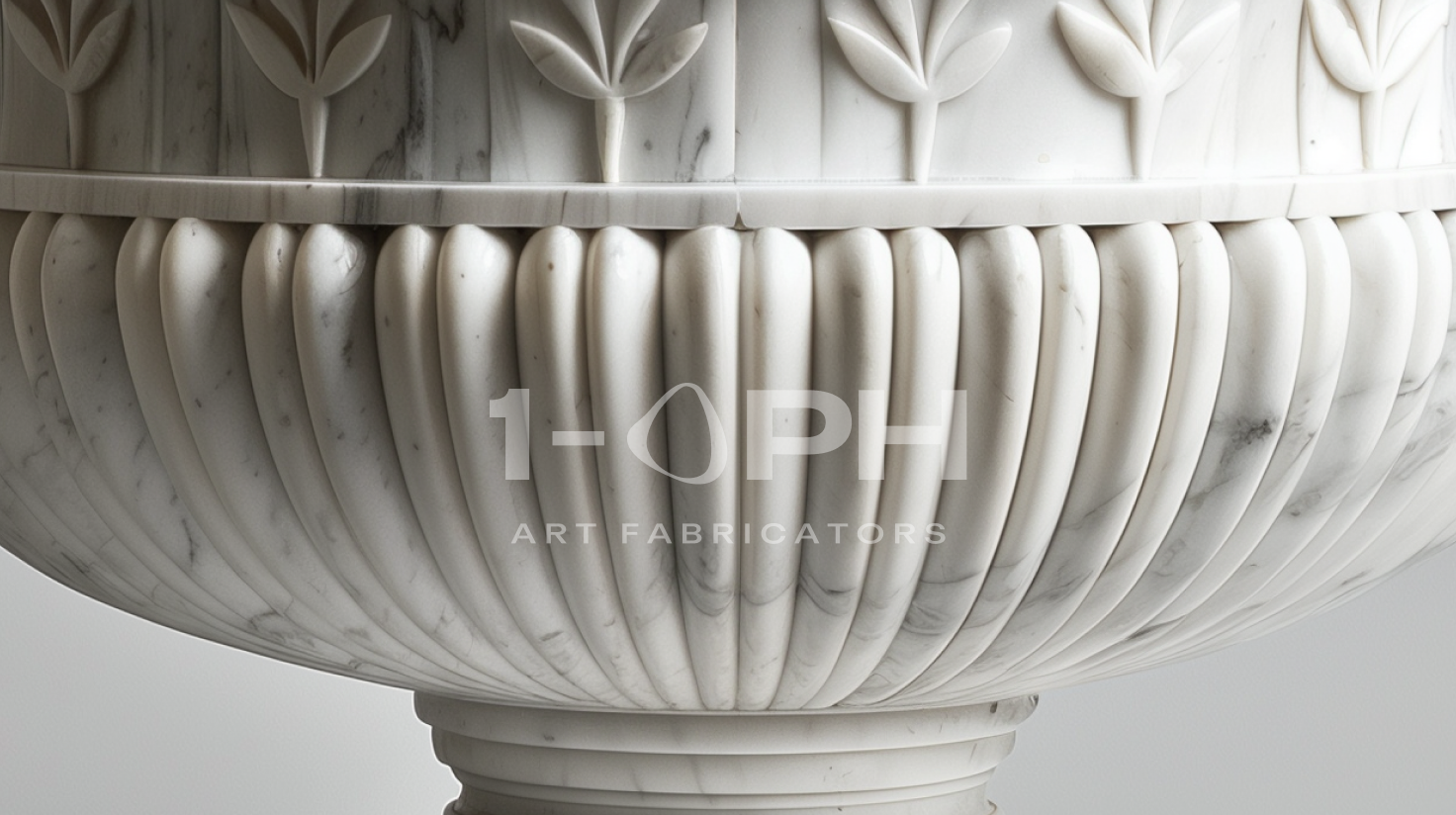 Calacatta Laurel Marble Urn Planter