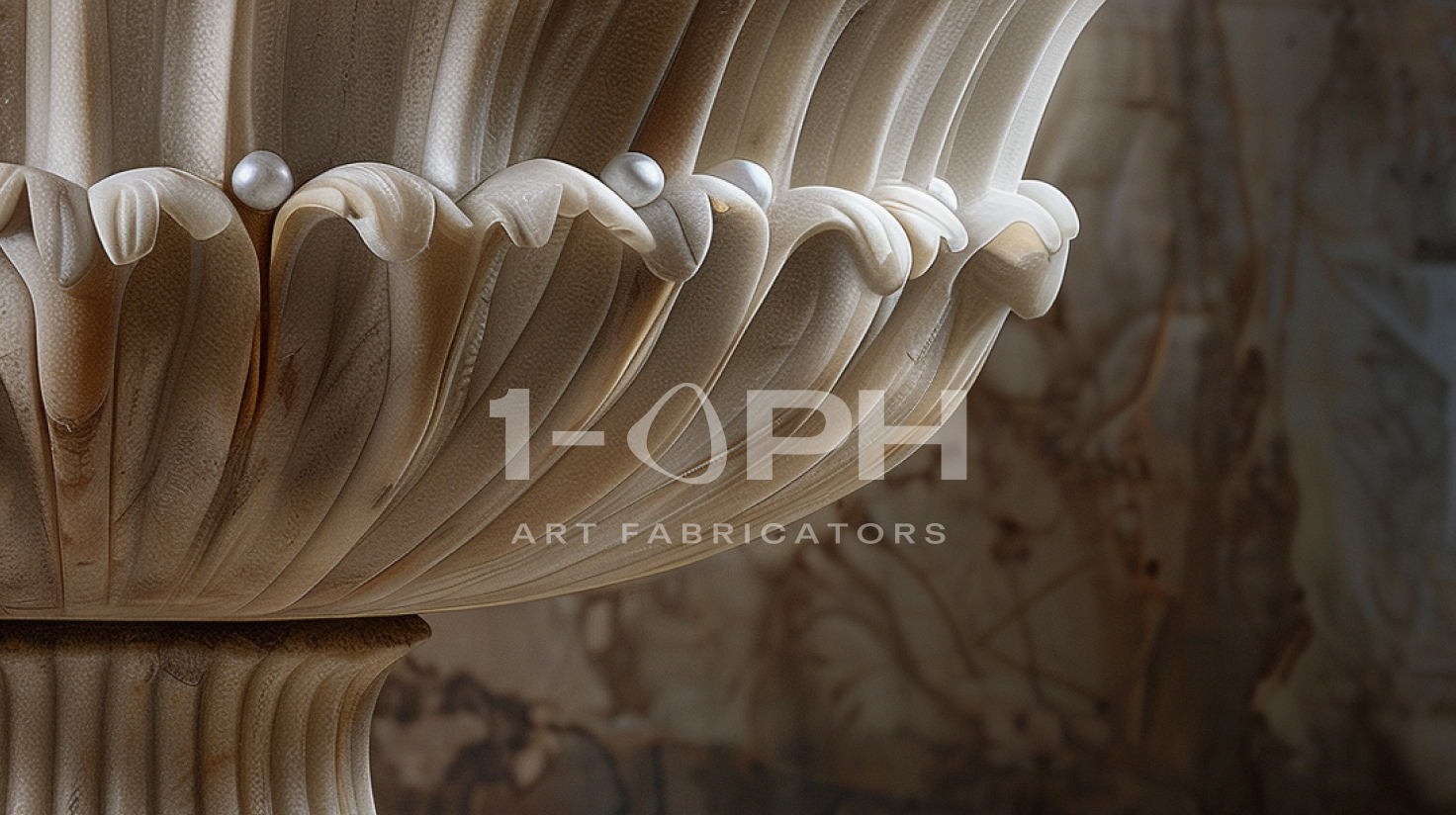 Imperial Petal Marble Urn Planter