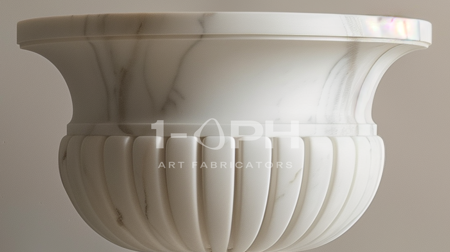 Calacatta Classic Marble Urn Planter