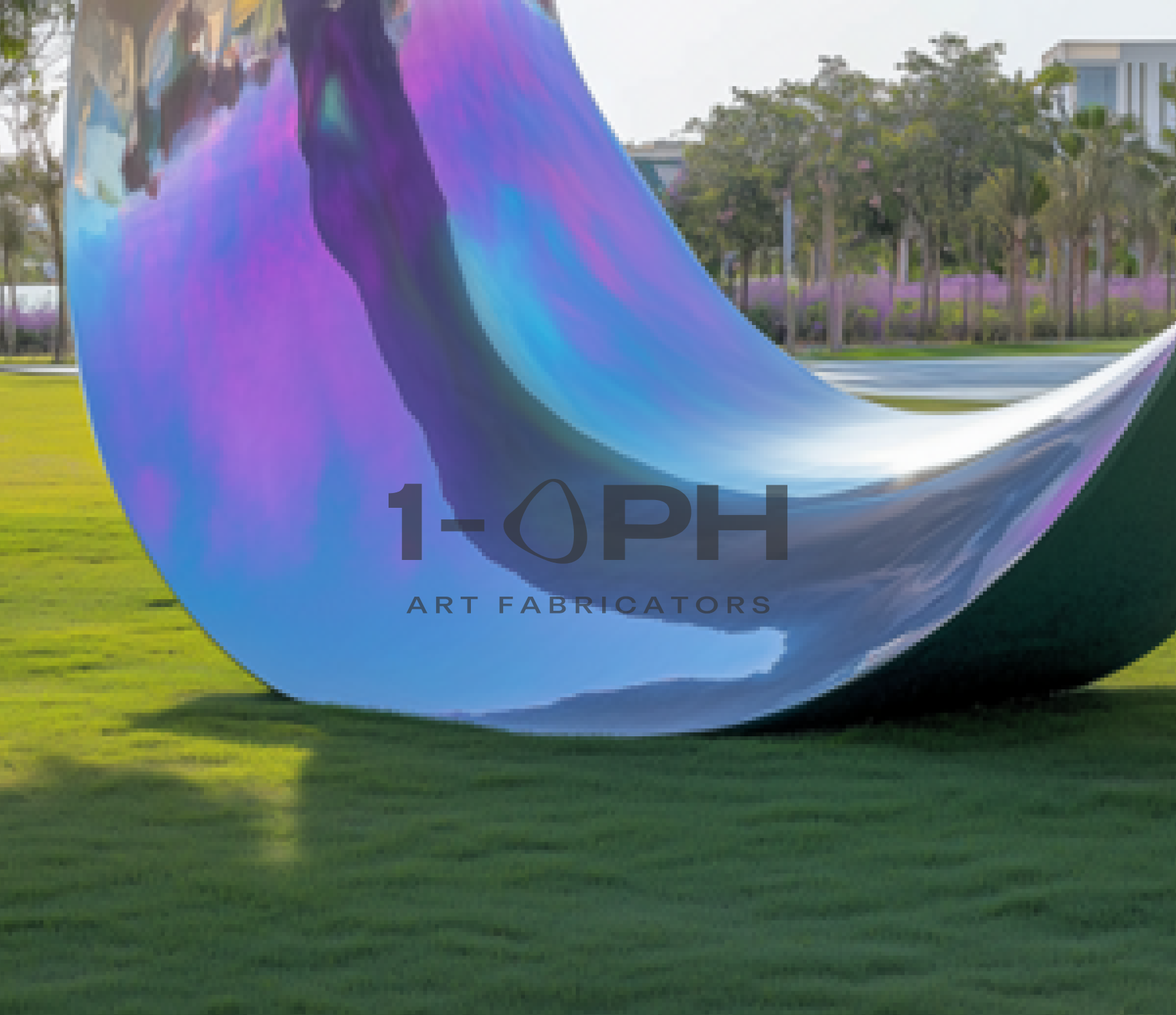Celestial Loop — Monumental Mirror-Clad Outdoor Sculpture