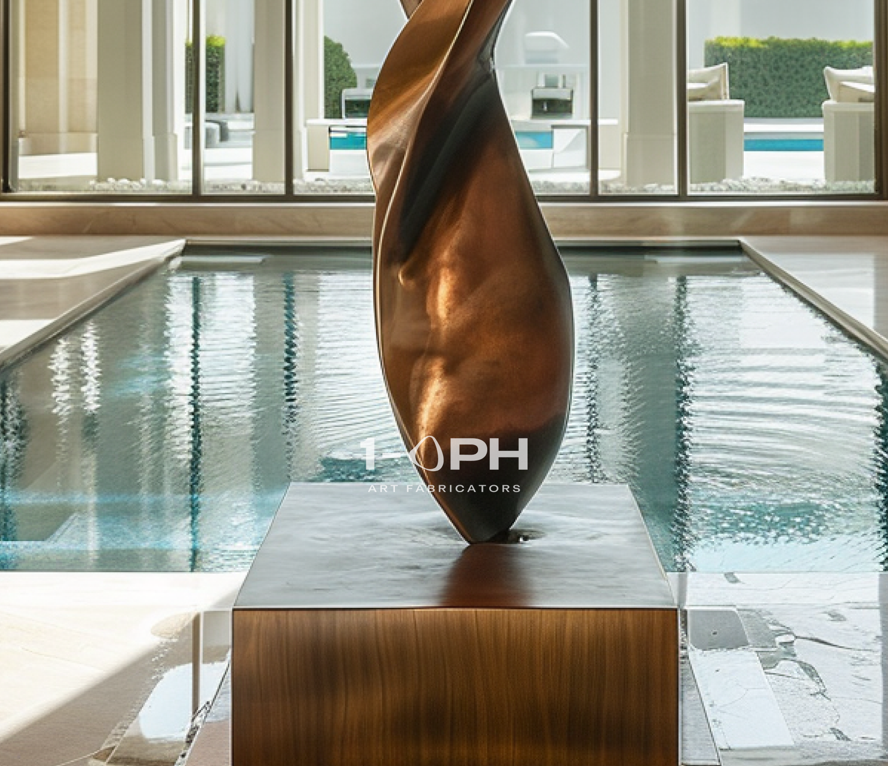 Eternal Flux II — Monumental Bronze Loop Sculpture