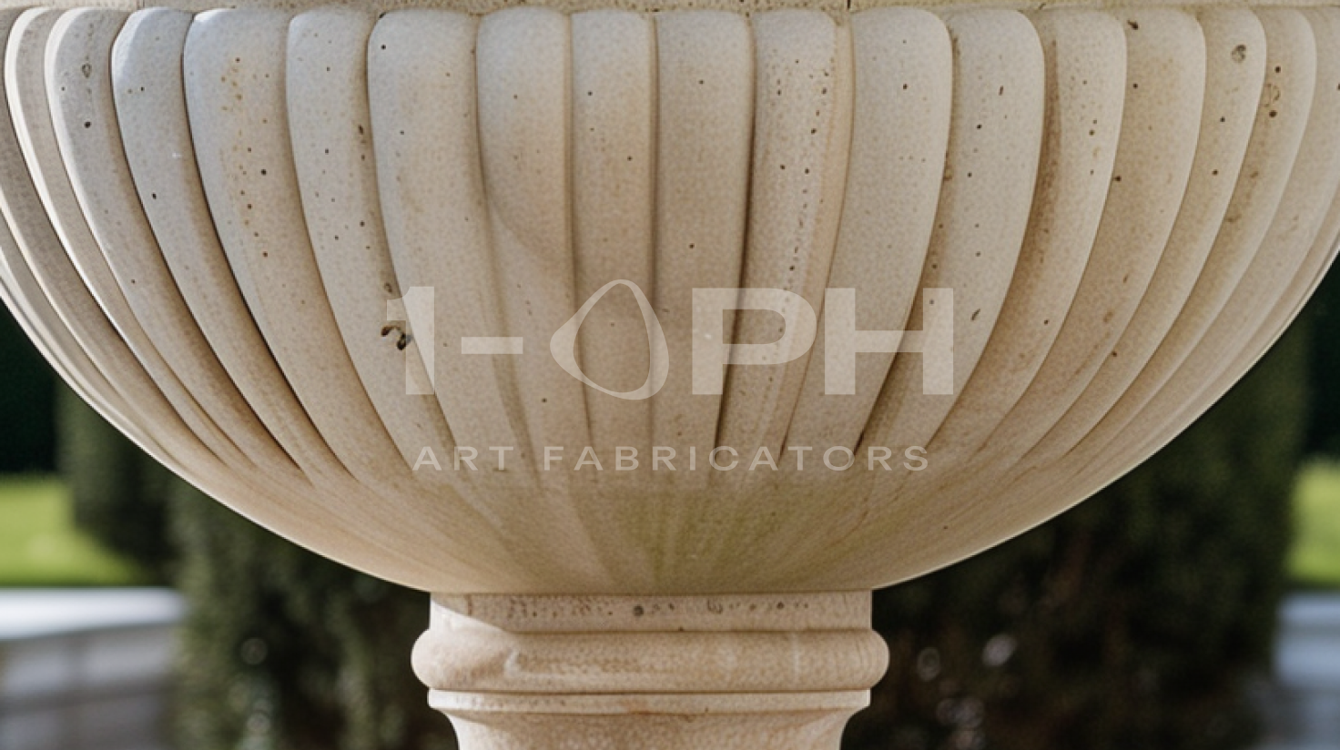 Grand Fluted Estate Marble Urn Planter