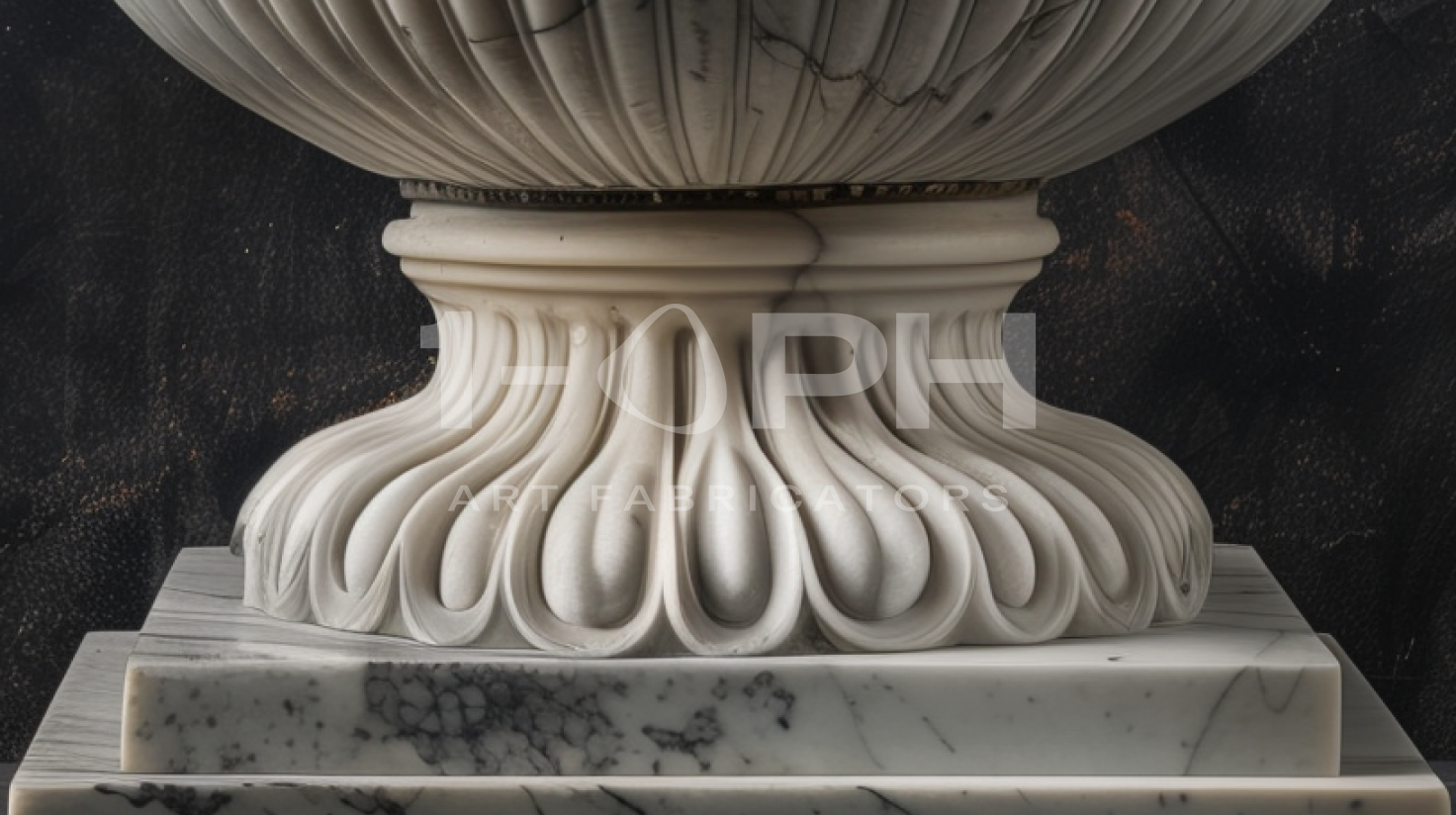 Garland Estate Marble Urn Planter