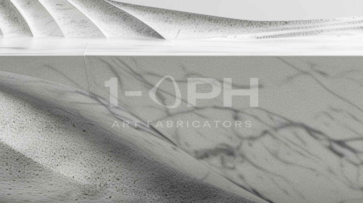 Aurelia Wave Marble Bench