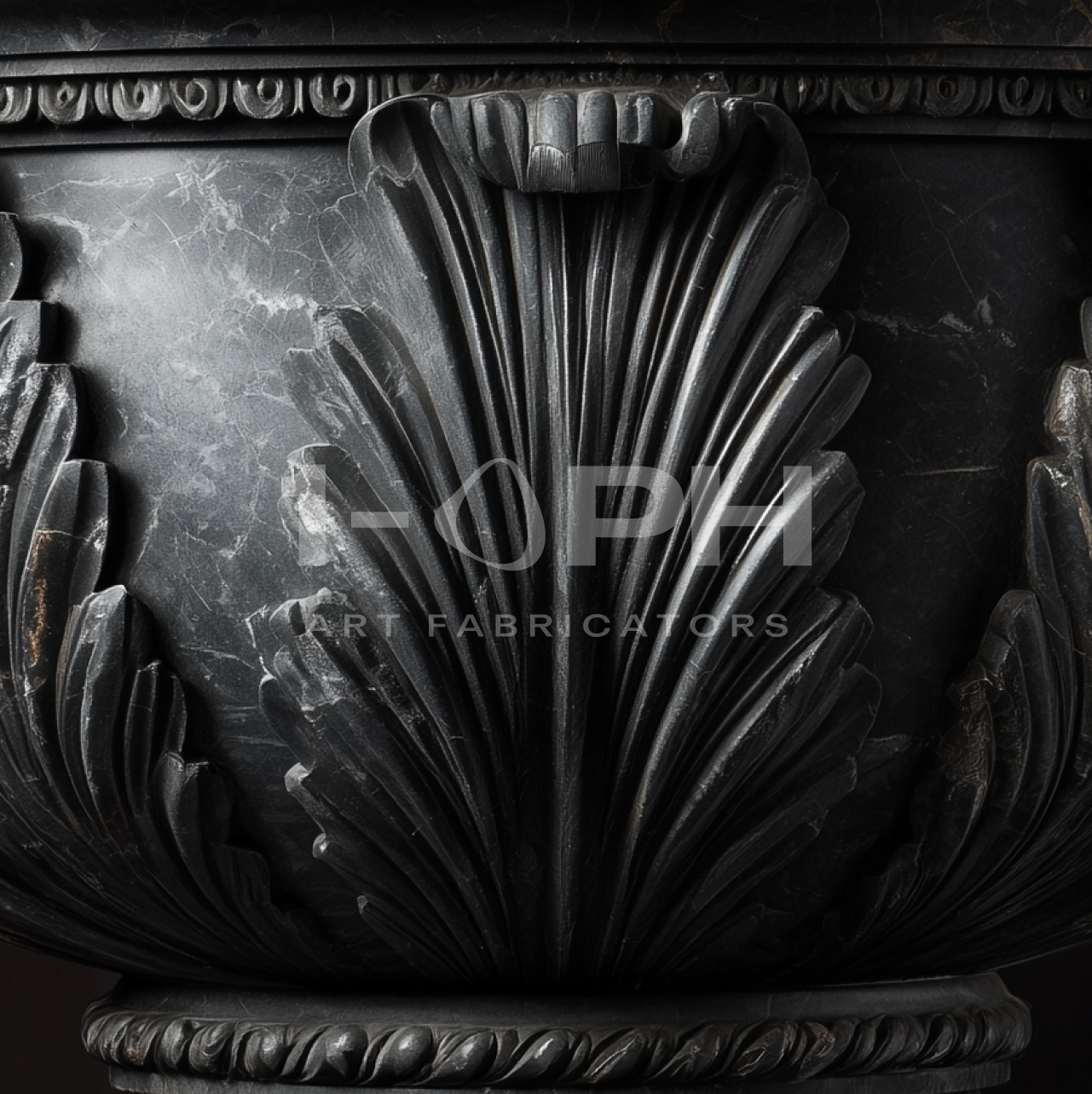 Pietra Grey Acanthus Luxury Marble Urn Planter