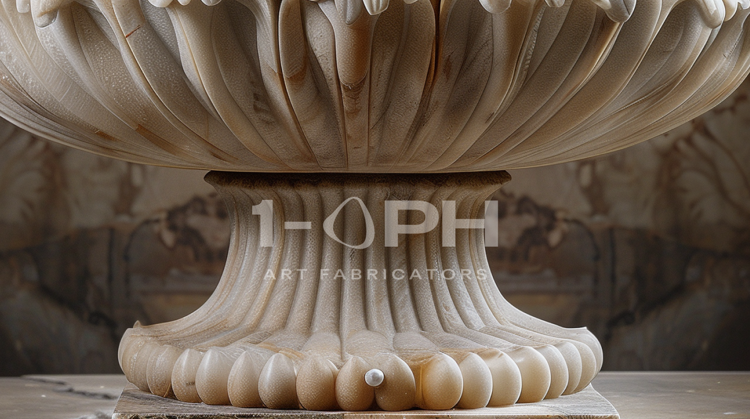 Imperial Petal Marble Urn Planter