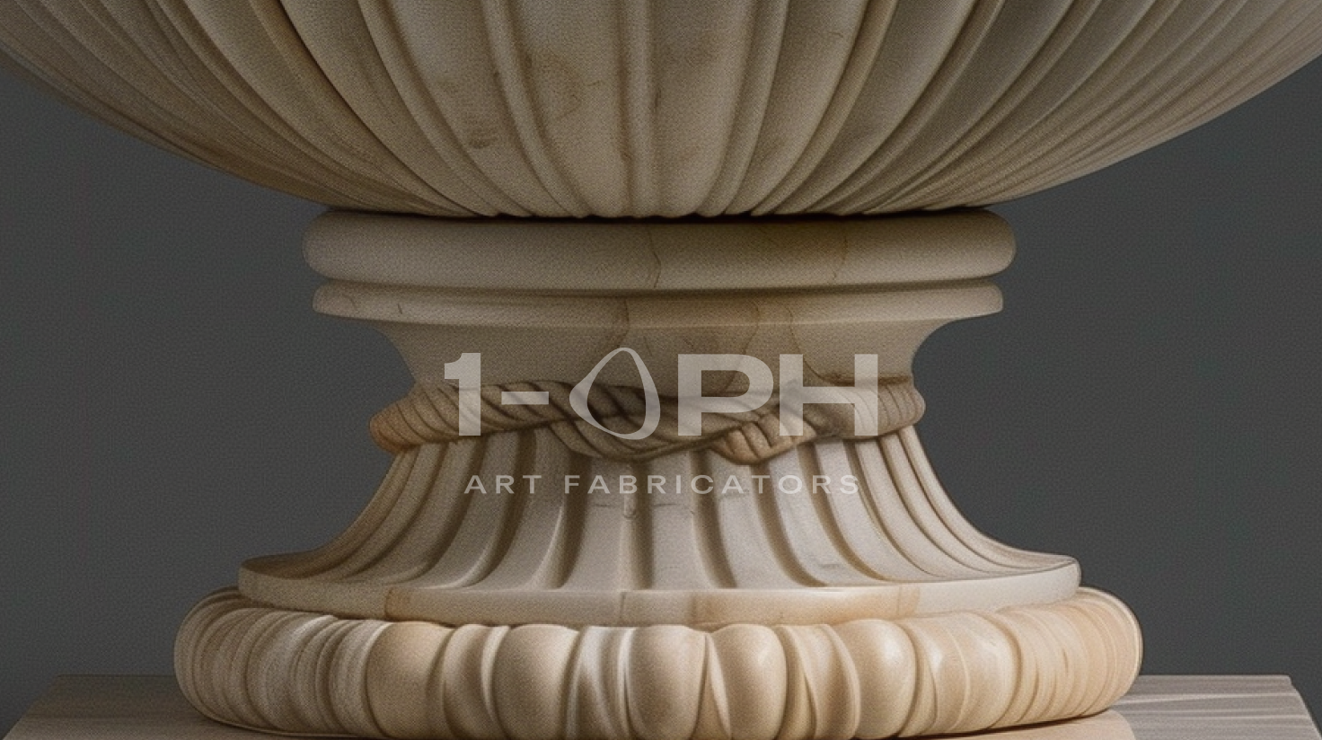 Heritage Rope-Handle Marble Urn Planter