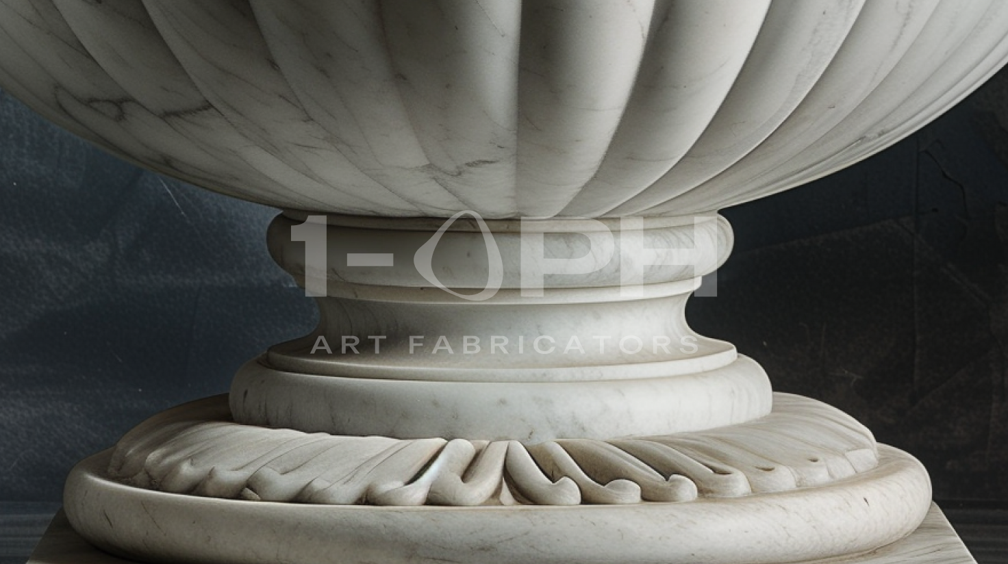 Aquila Wing Marble Urn Planter