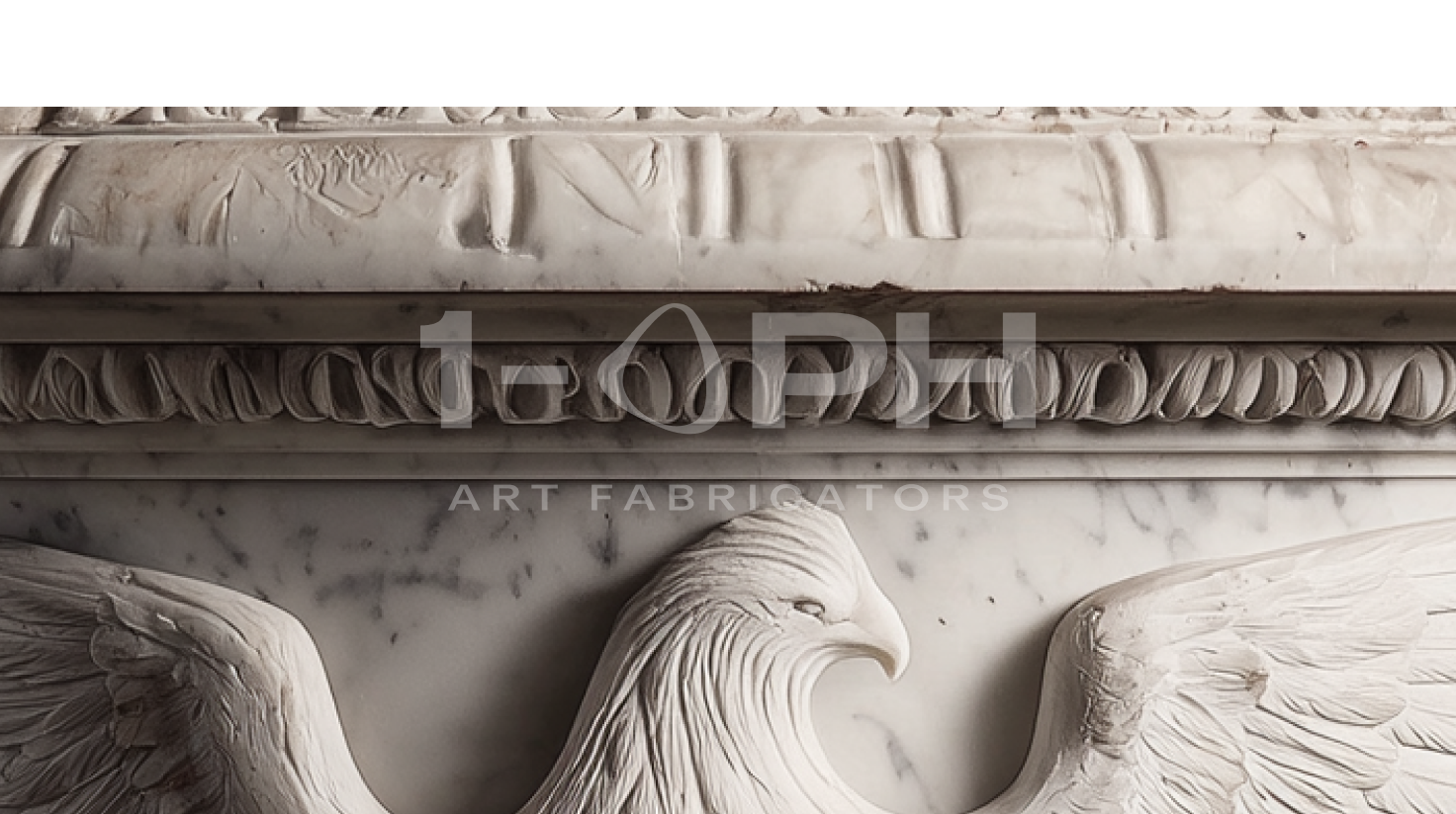 Imperial Eagle Marble Urn Planter
