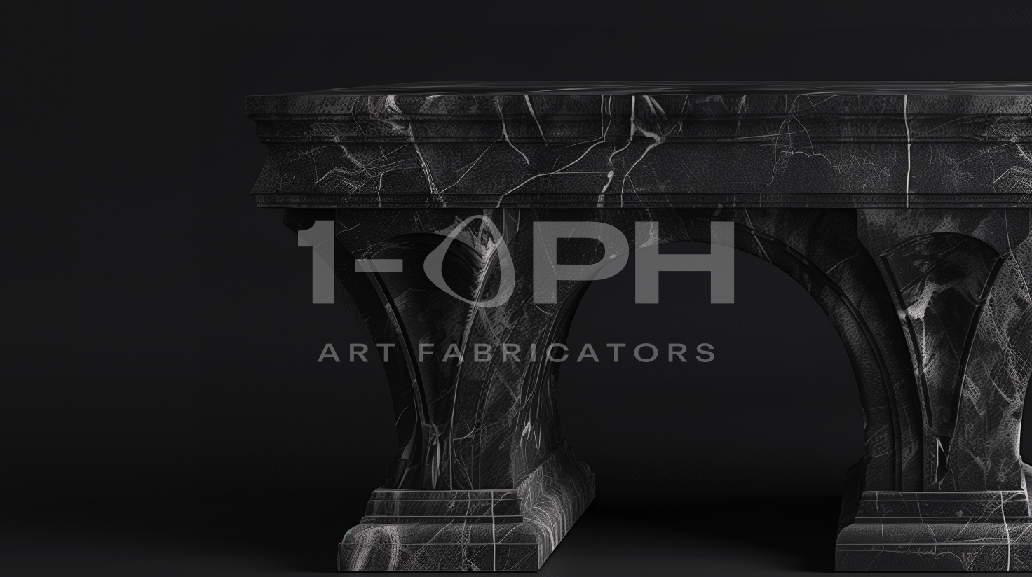 Imperial Triple Arch Marble Bench