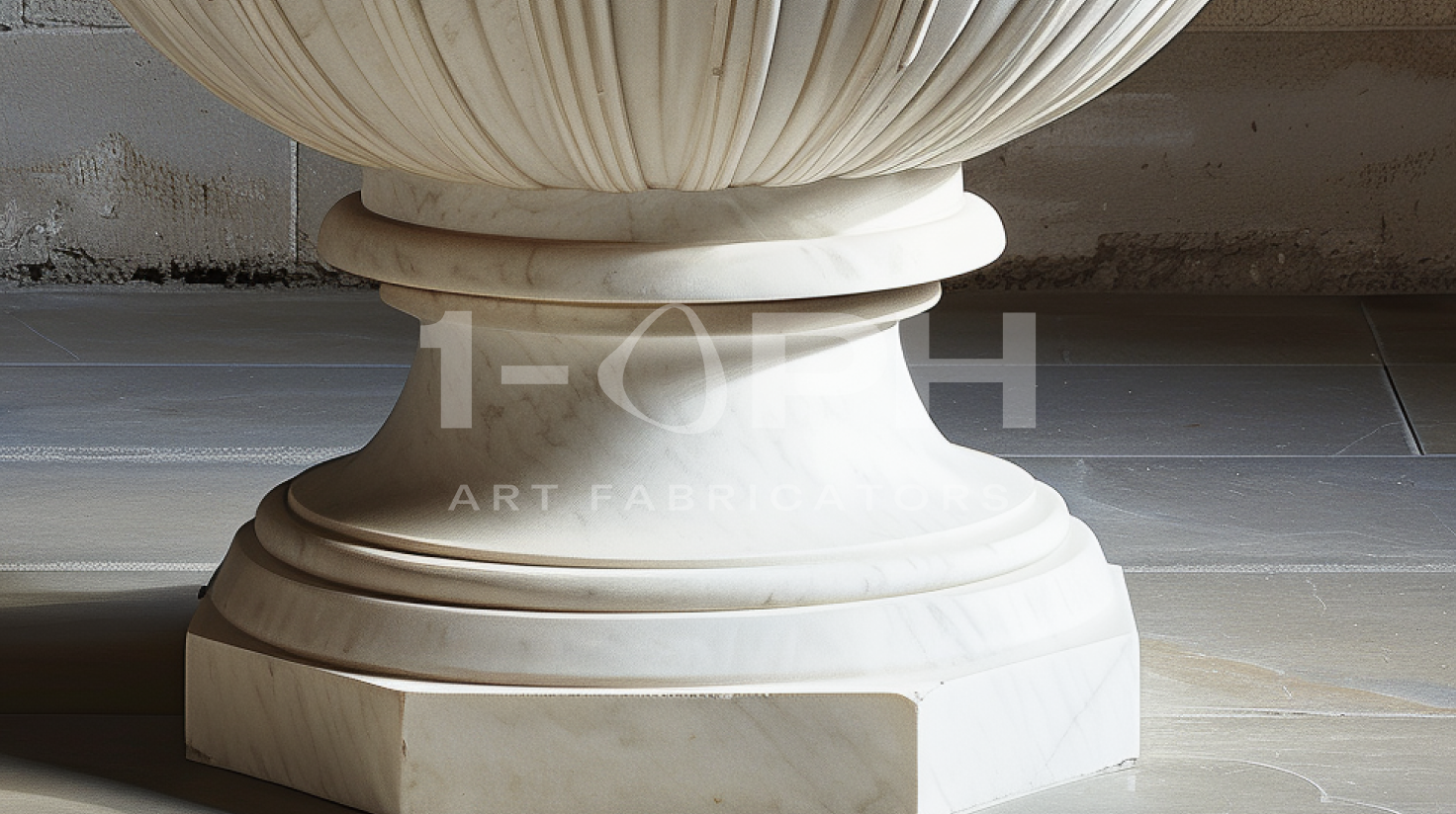 Carrara Acanthus Classical Marble Urn Planter