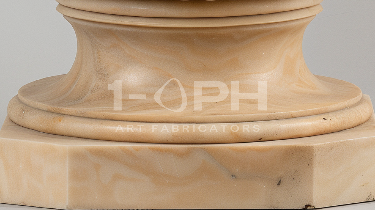 Egyptian Beige Classical Marble Urn Planter