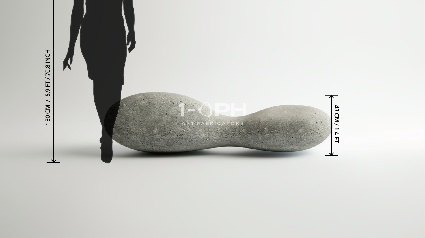PEBBLE FLOW BENCH XIII