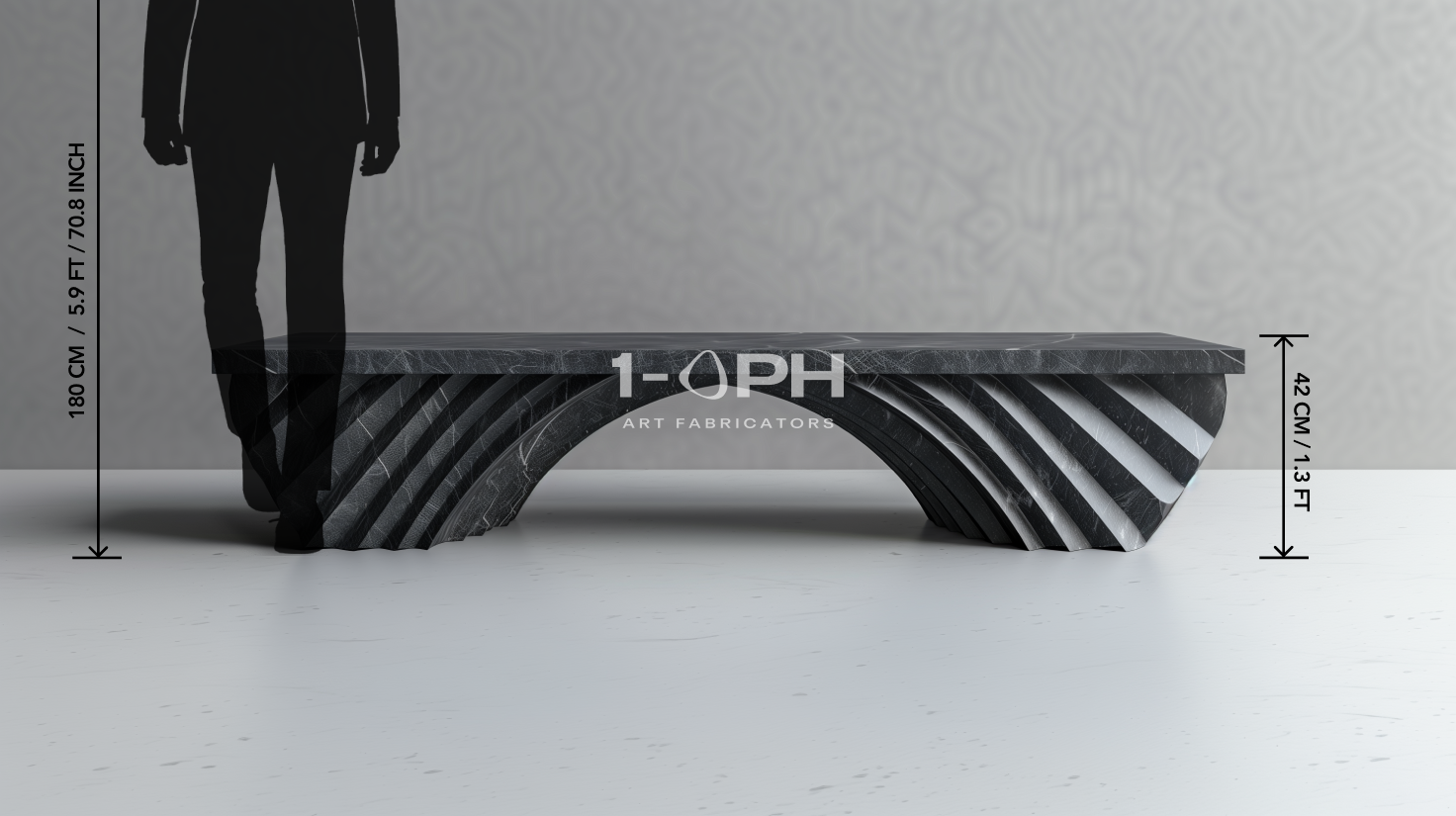 Nocturne Arch Marble Bench