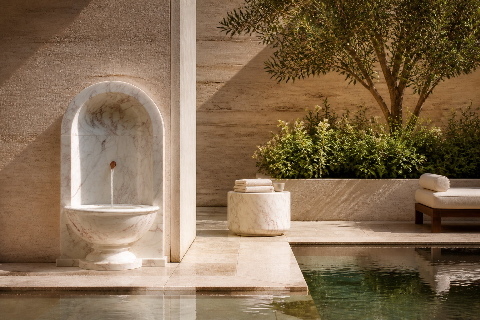 Rivo — stone fountain by 1-OPH