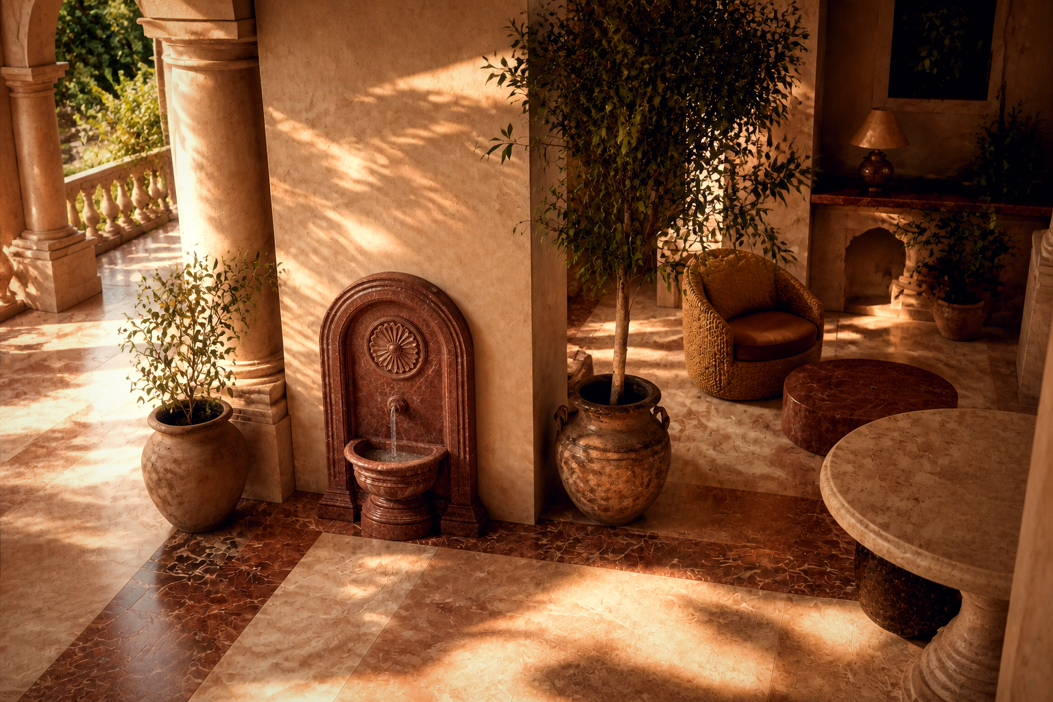 Sorgente — stone fountain by 1-OPH
