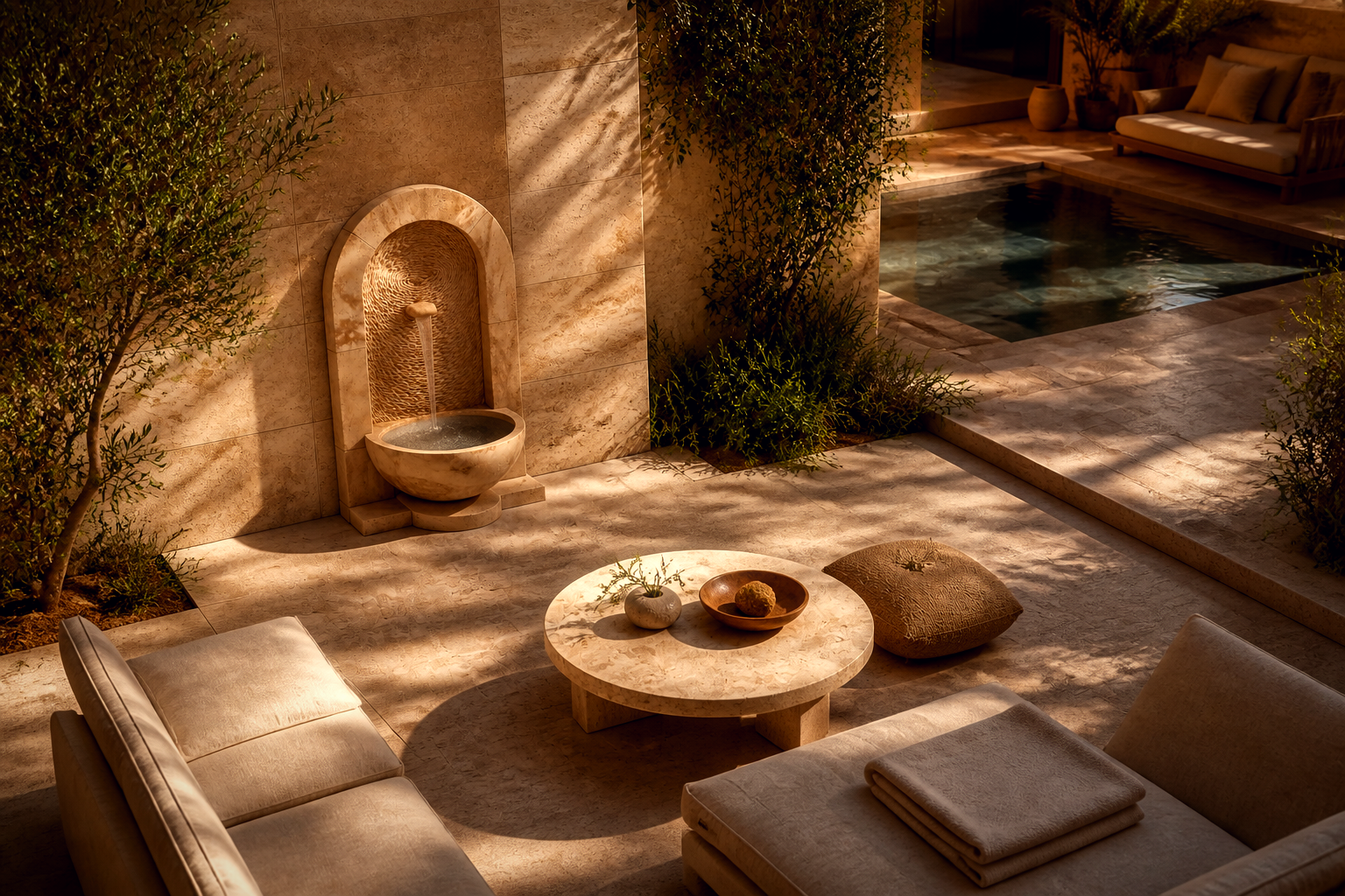 Amnis — marble fountain by 1-OPH
