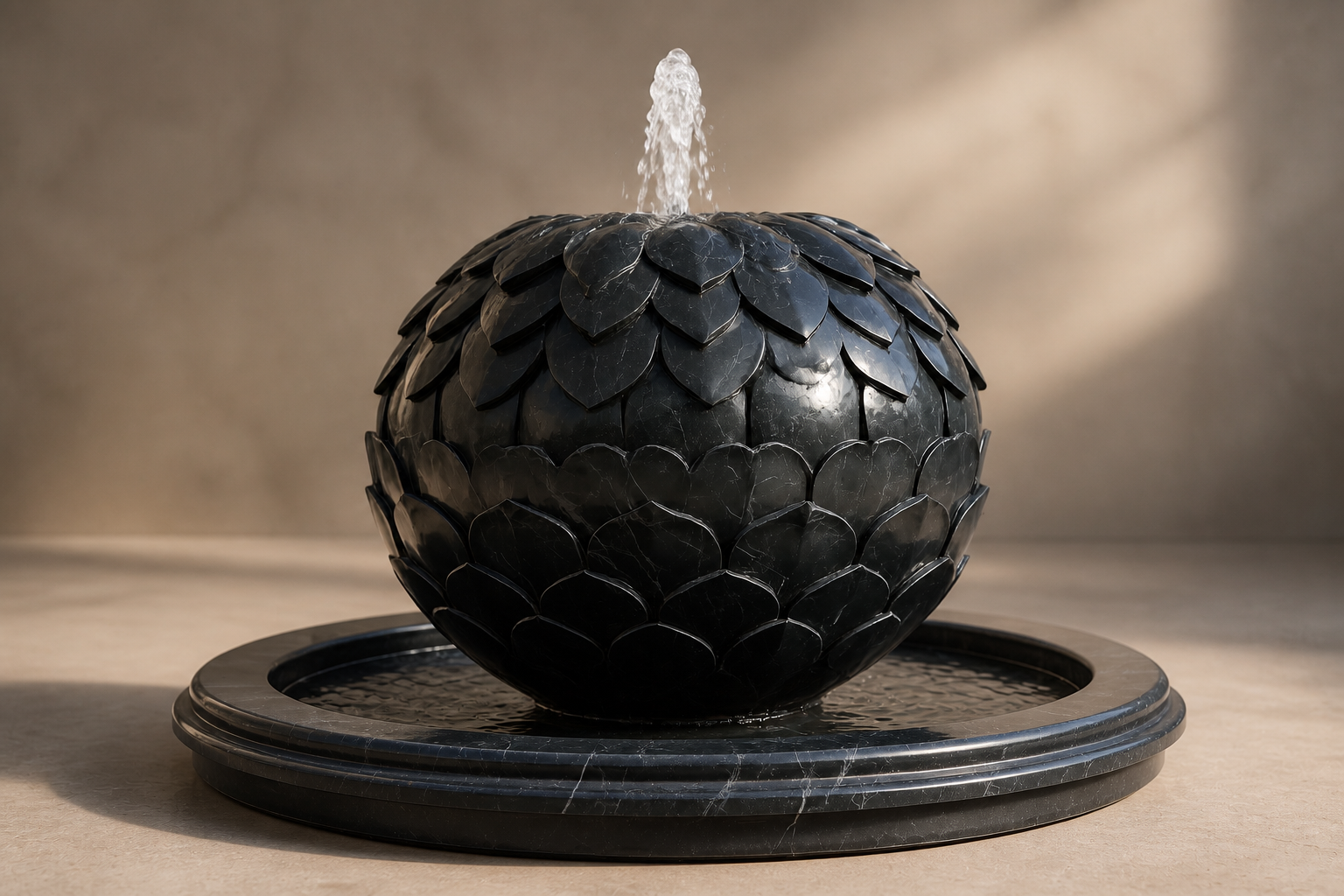 Avior — stone sphere fountain by 1-OPH