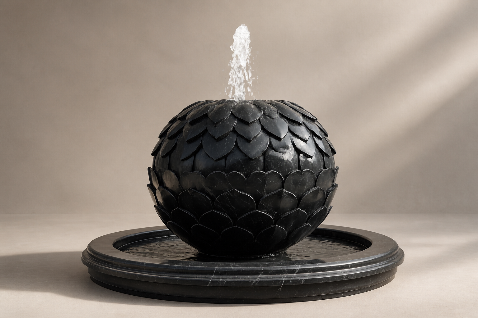 Avior — stone sphere fountain by 1-OPH