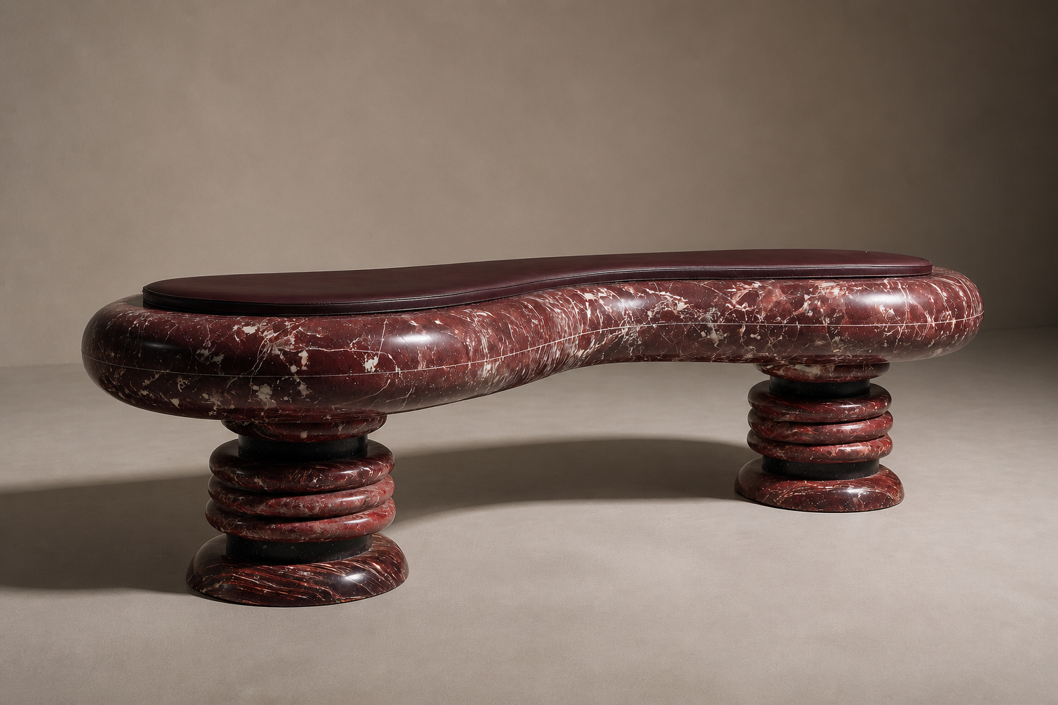 Siesta — stone sculptural bench by 1-OPH