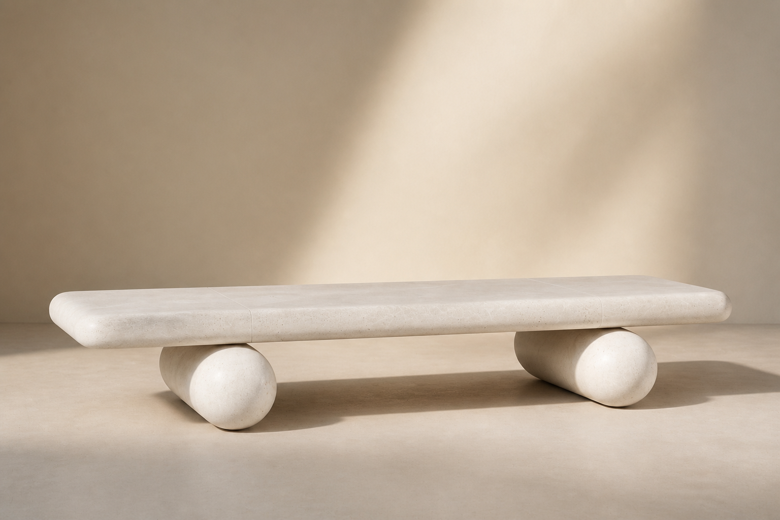 Lenire — stone sculptural bench by 1-OPH