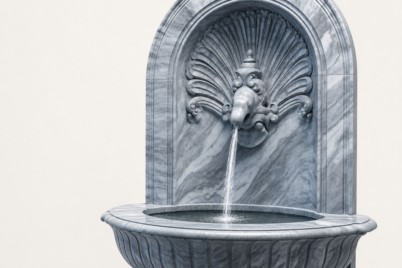 Kasumi — marble wall fountain by 1-OPH