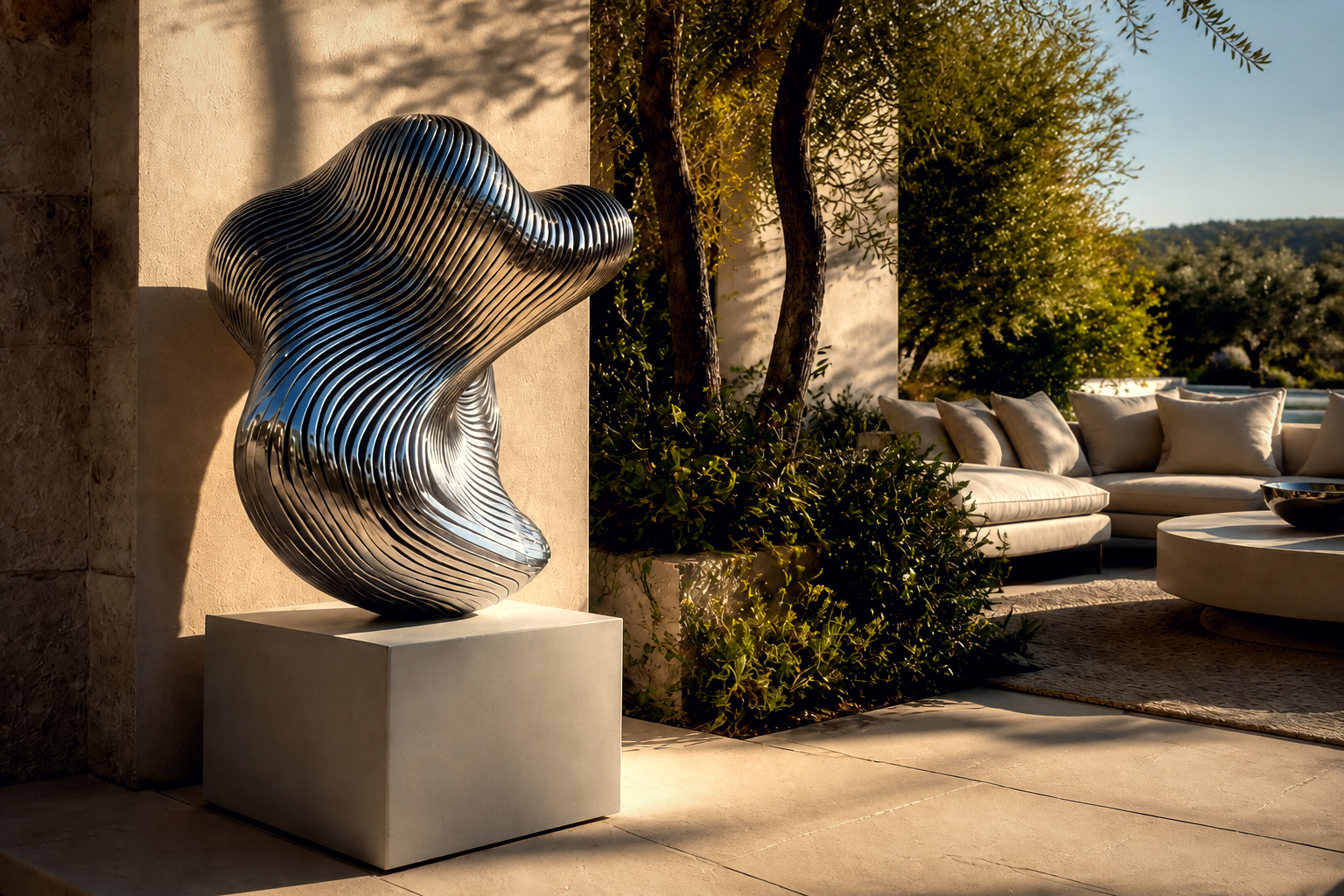 Varzea — Stainless steel sculpture by 1-OPH
