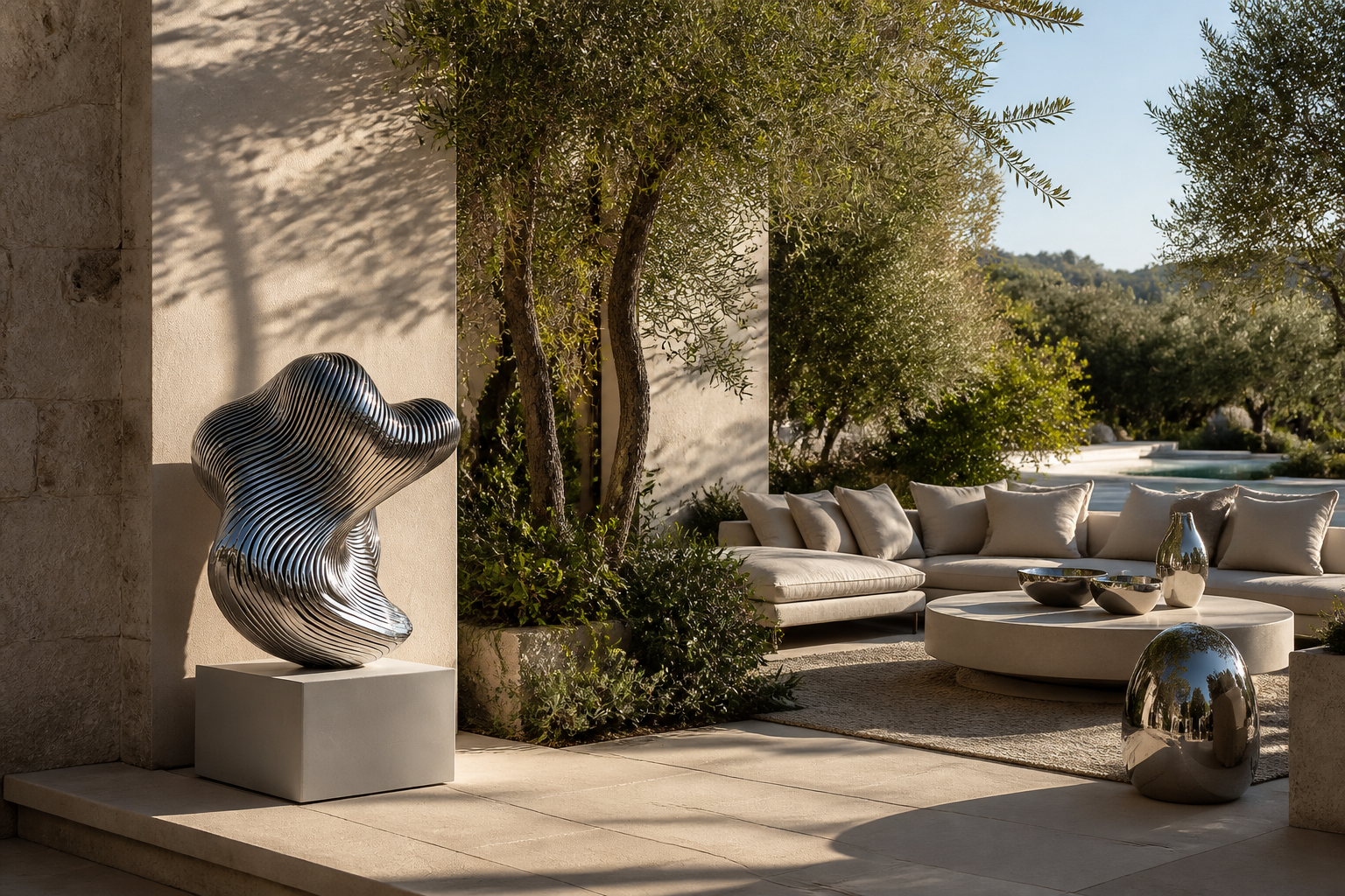 Varzea — Stainless steel sculpture by 1-OPH