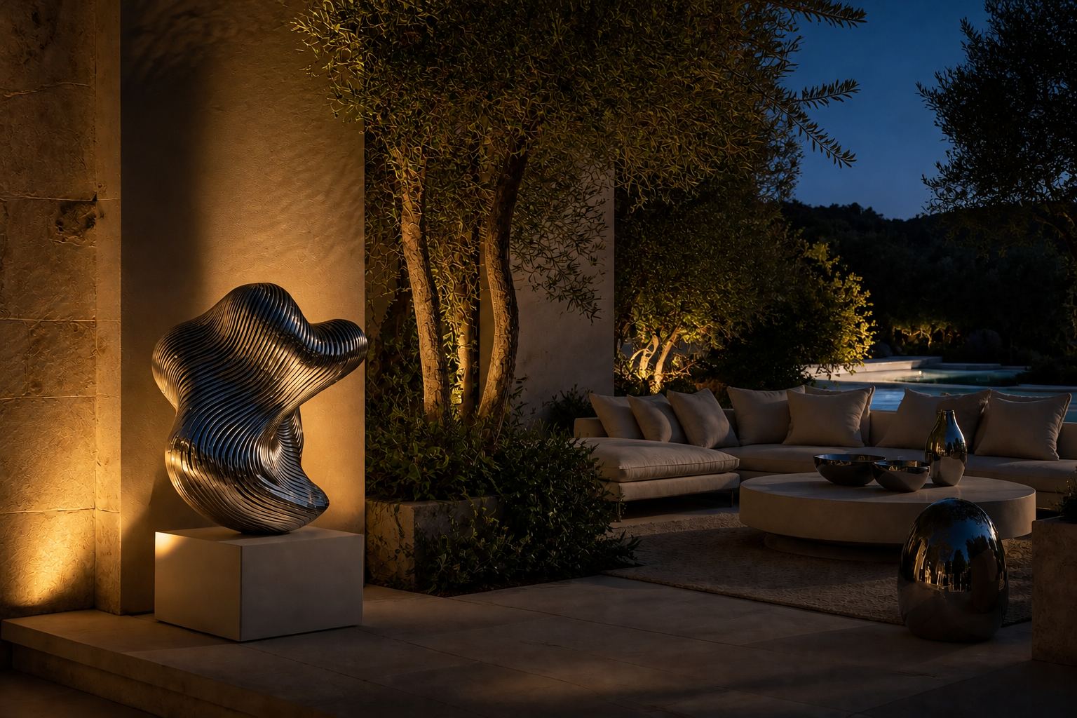 Varzea — Stainless steel sculpture by 1-OPH