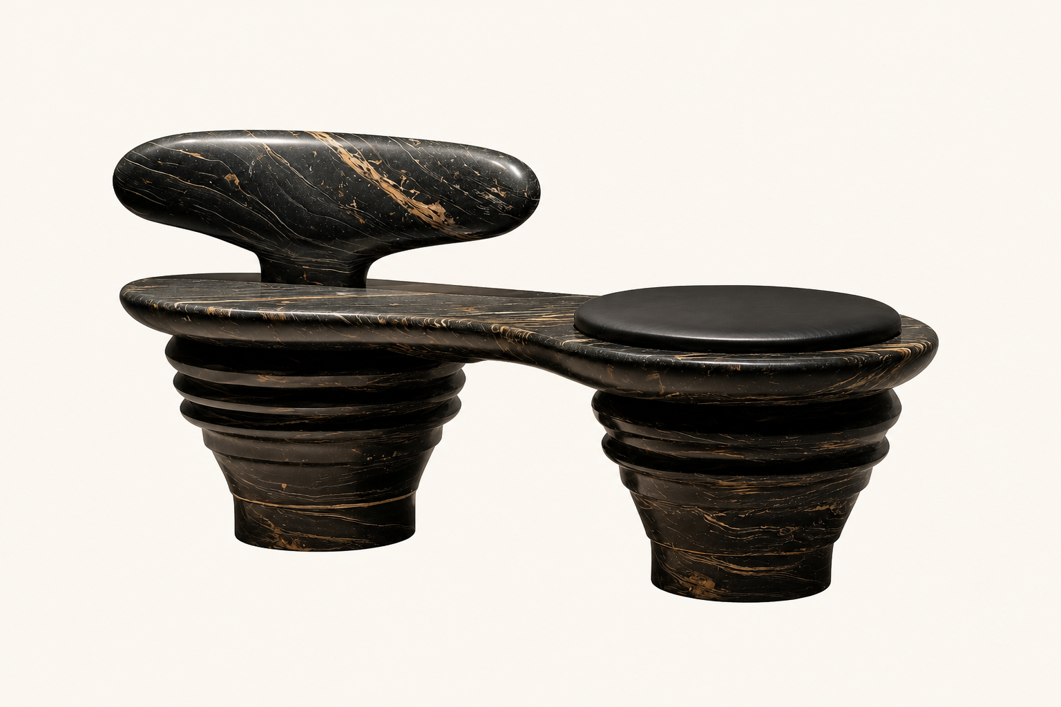 Sosta — stone sculptural bench by 1-OPH