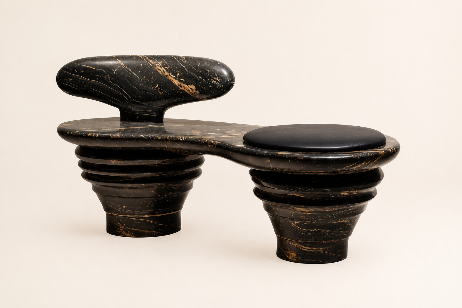 Sosta — stone sculptural bench by 1-OPH