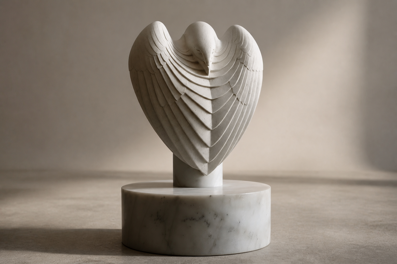 Serra — Limestone on marble sculpture by 1-OPH