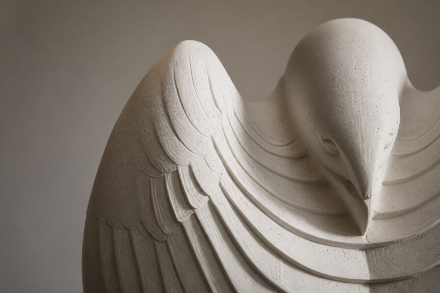 Serra — Limestone on marble sculpture by 1-OPH