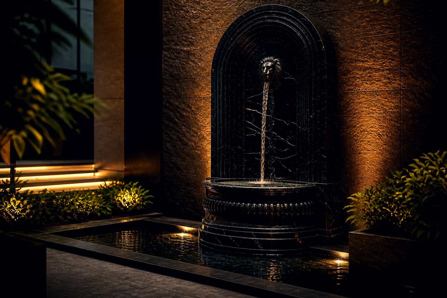 Saba — stone wall fountain by 1-OPH