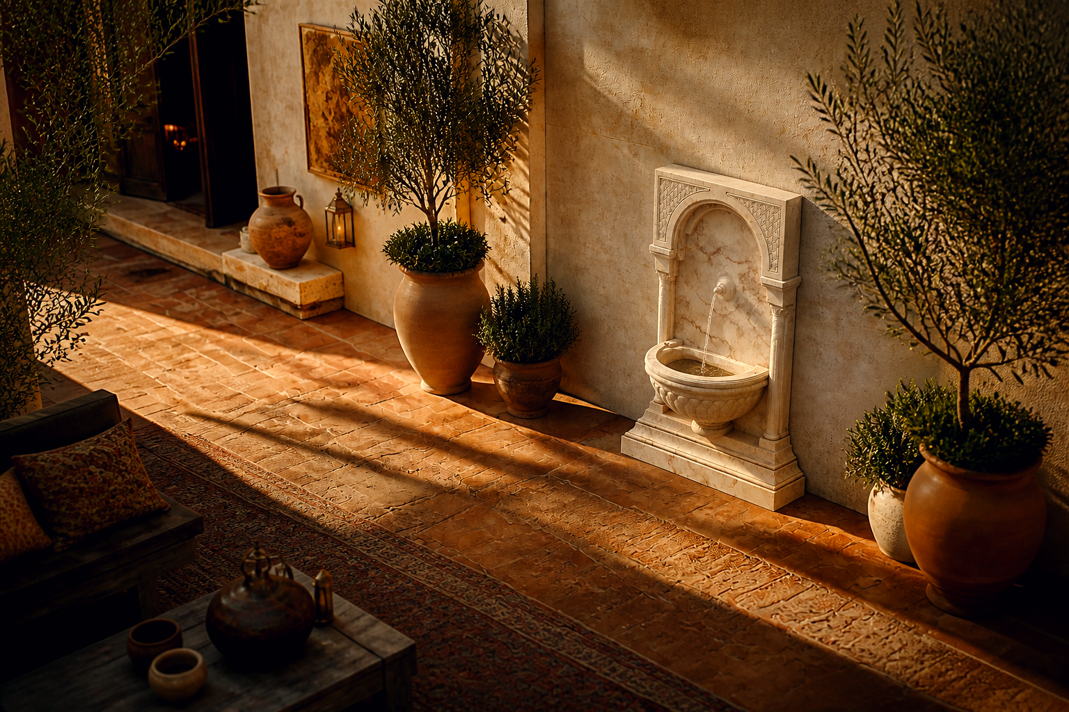 Neblina — sandstone wall fountain by 1-OPH