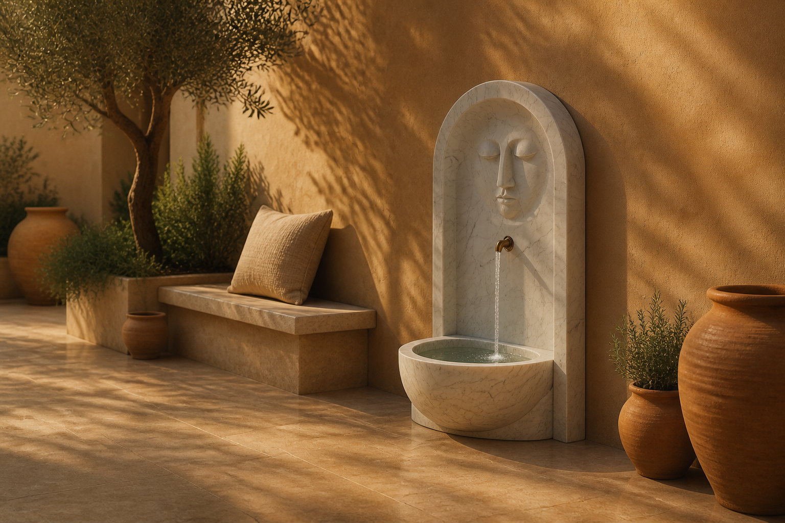 Caligo — stone wall fountain by 1-OPH