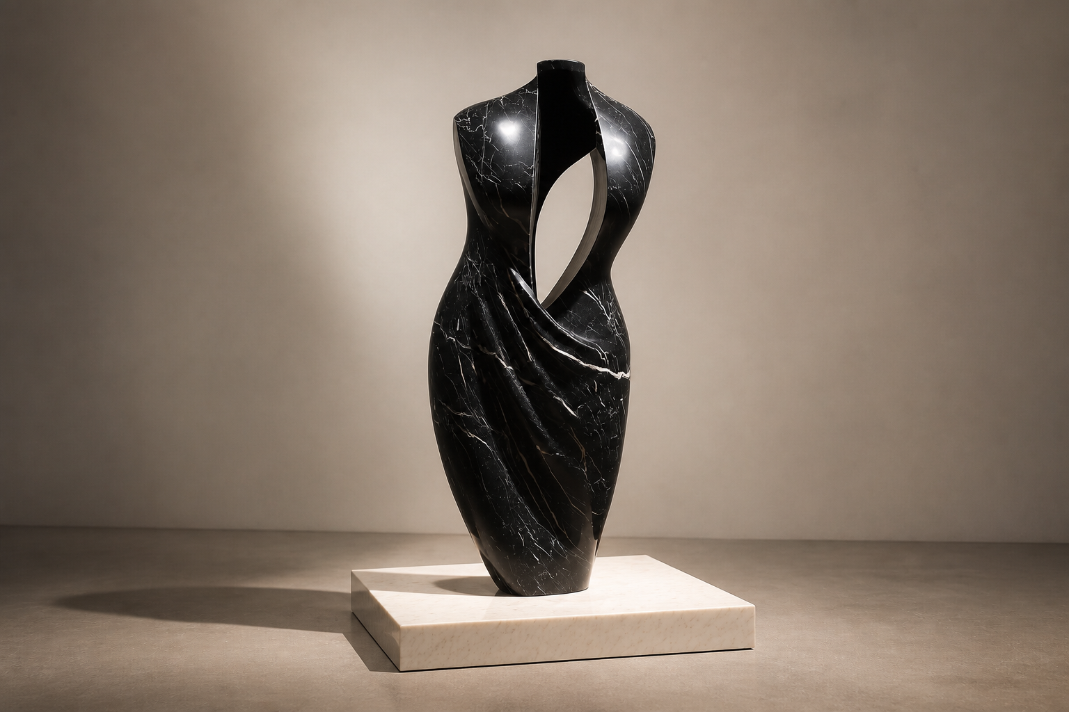 Sierra — black marble monolith by 1-OPH