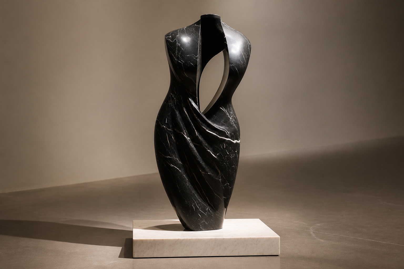 Sierra — black marble monolith by 1-OPH
