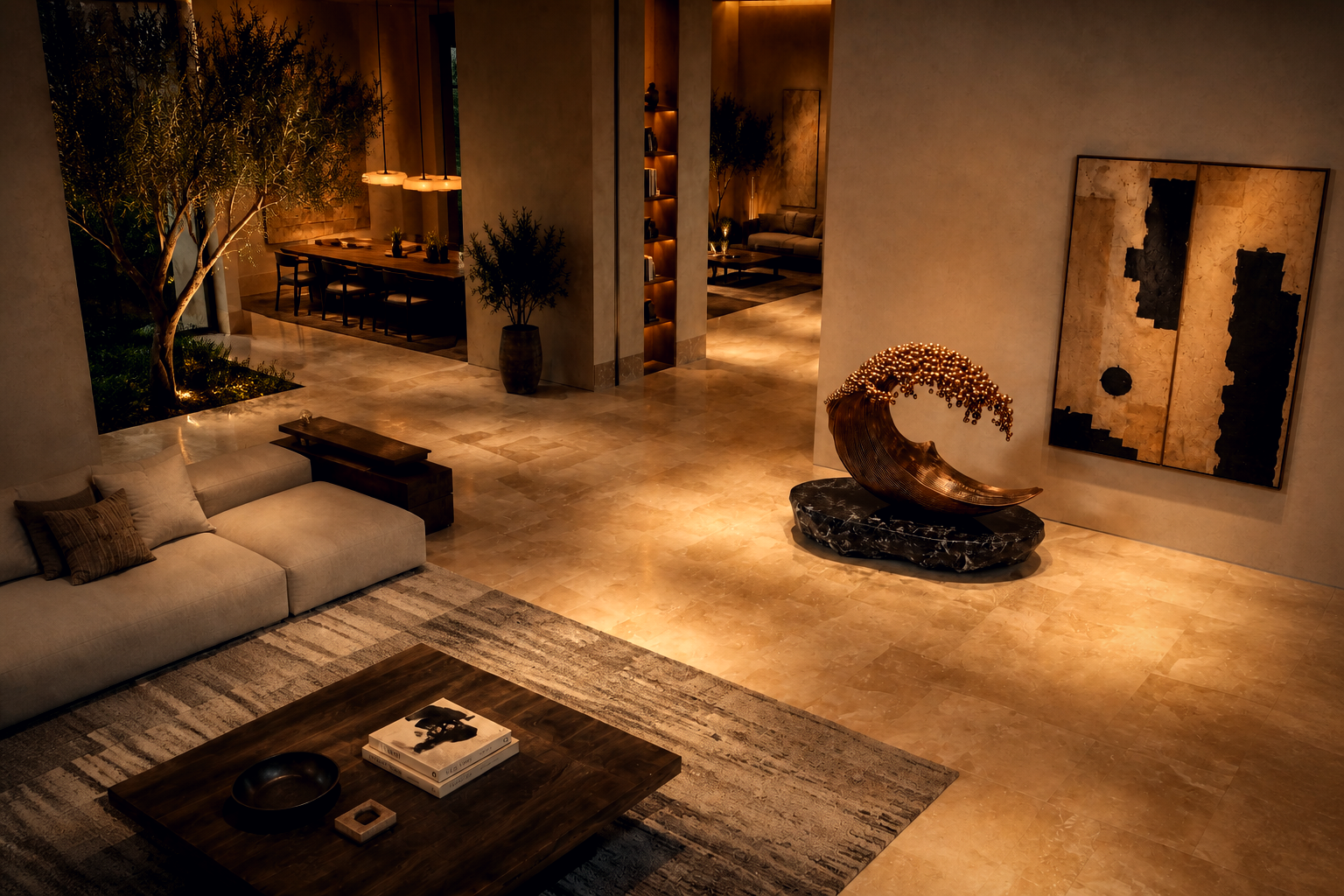 Limara — bronze fountain by 1-OPH