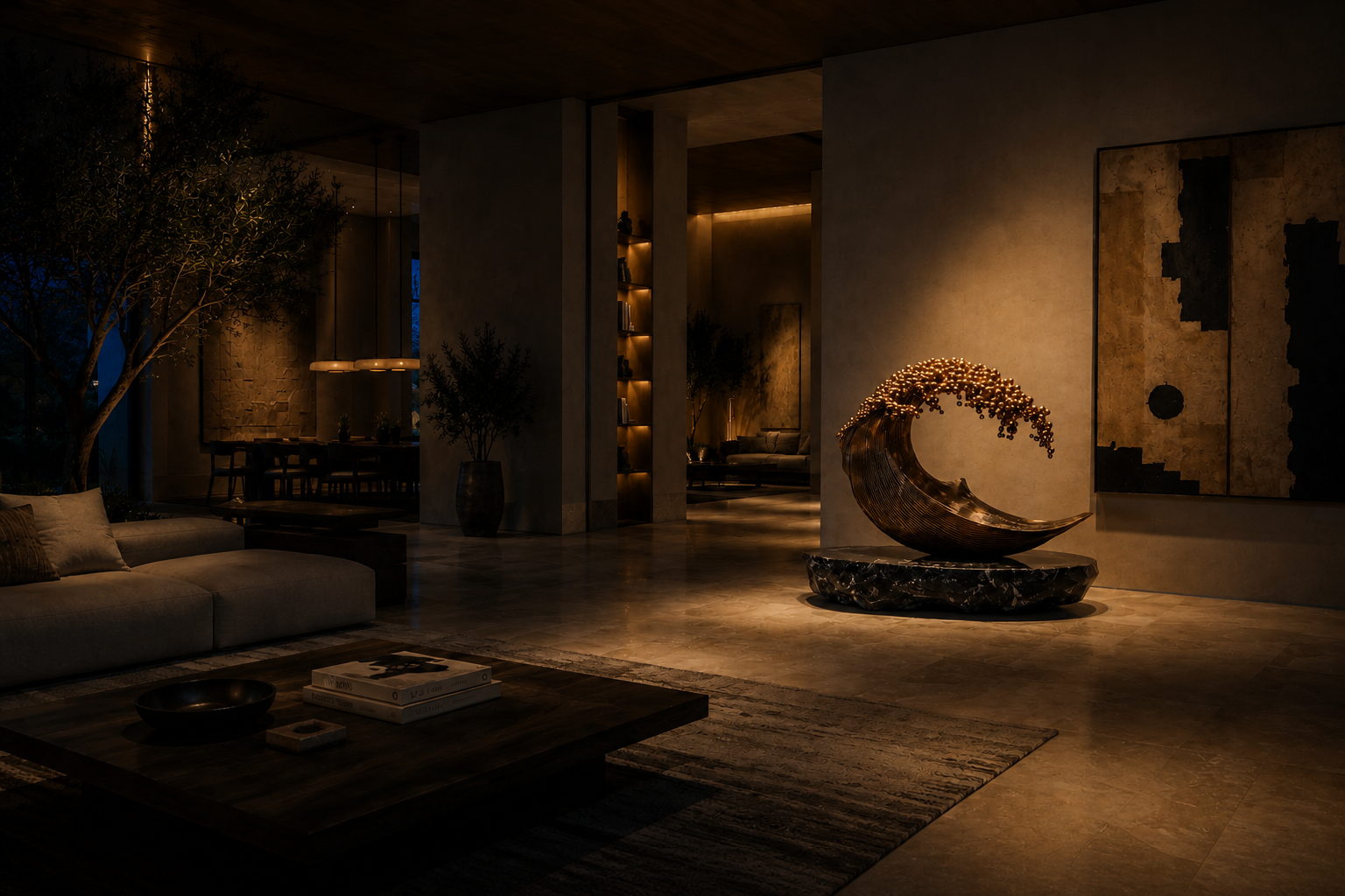 Limara — bronze fountain by 1-OPH