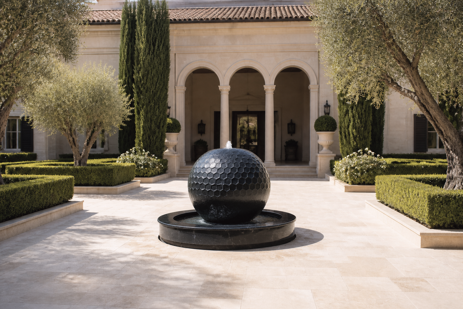 Spica — stone sphere fountain by 1-OPH