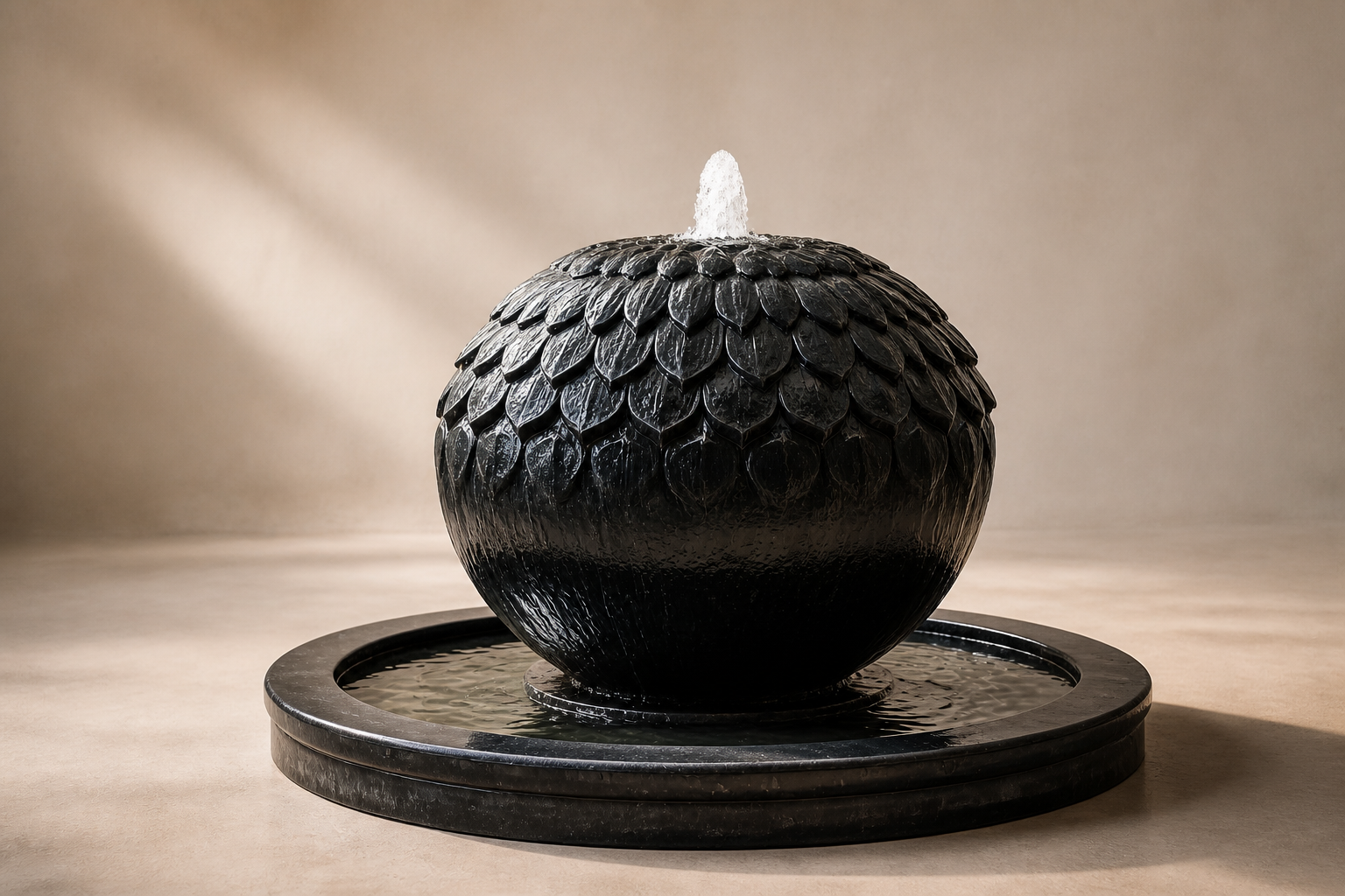 Polaris — stone sphere fountain by 1-OPH