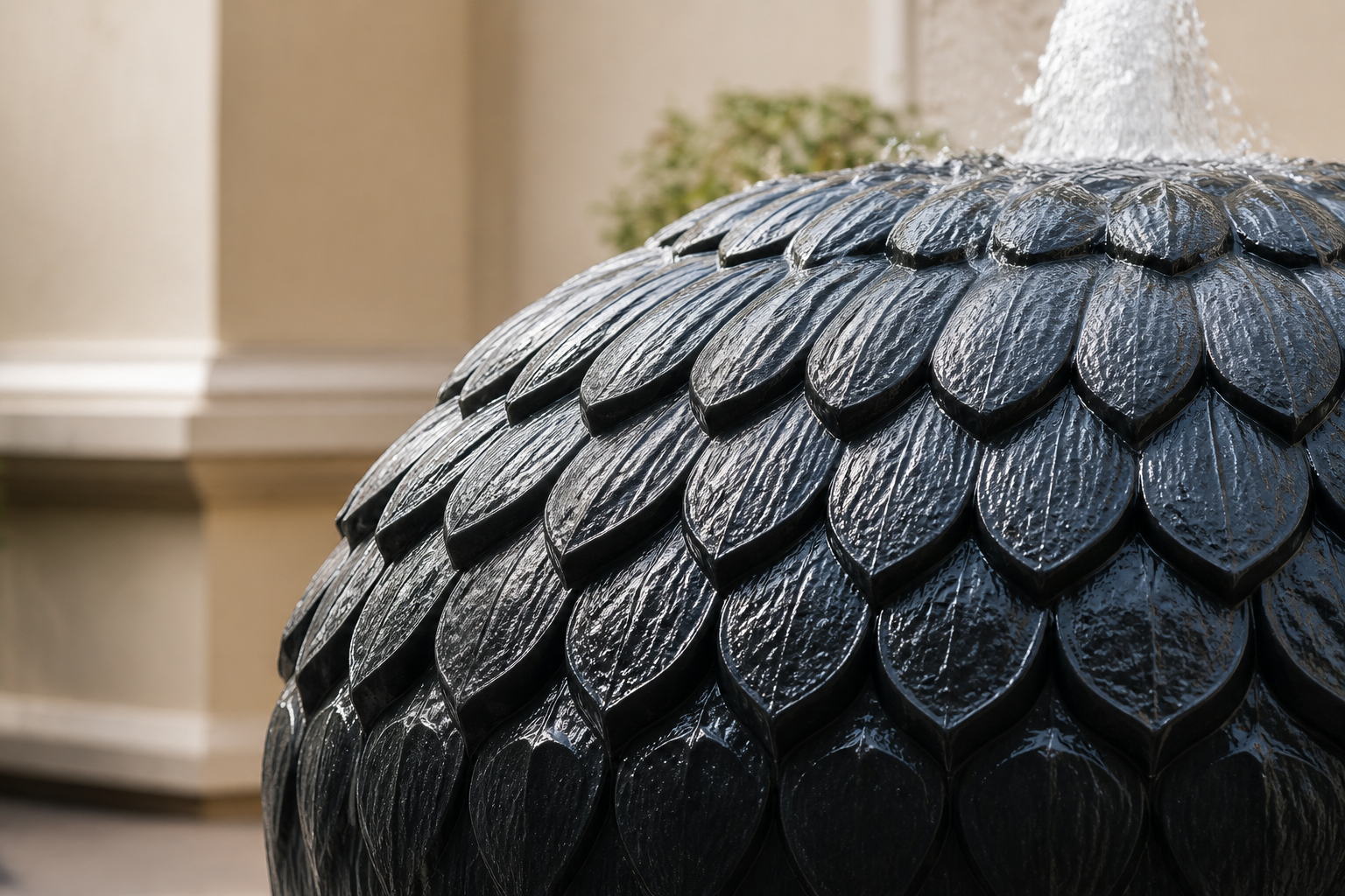 Polaris — stone sphere fountain by 1-OPH