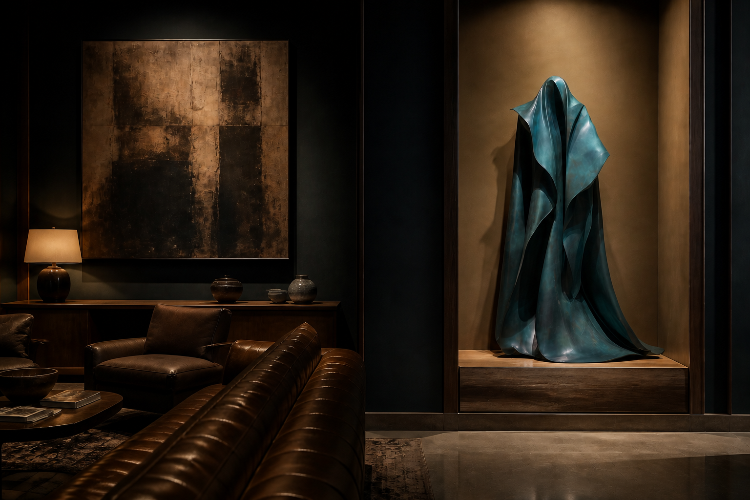 Statica — stone sculpture by 1-OPH