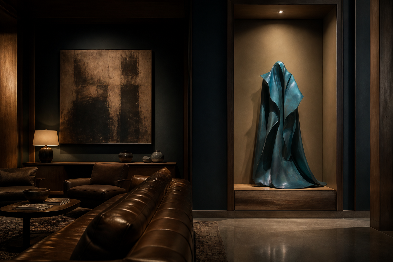 Statica — stone sculpture by 1-OPH